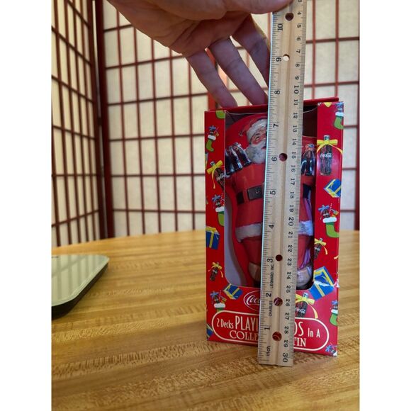 Coca Cola Santa Bicycle 2 Deck Playing Cards with Collectors Tin NIB - Picture 6 of 6